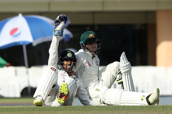 Watch: Saha leaves everyone in splits after tackling Smith to the ground